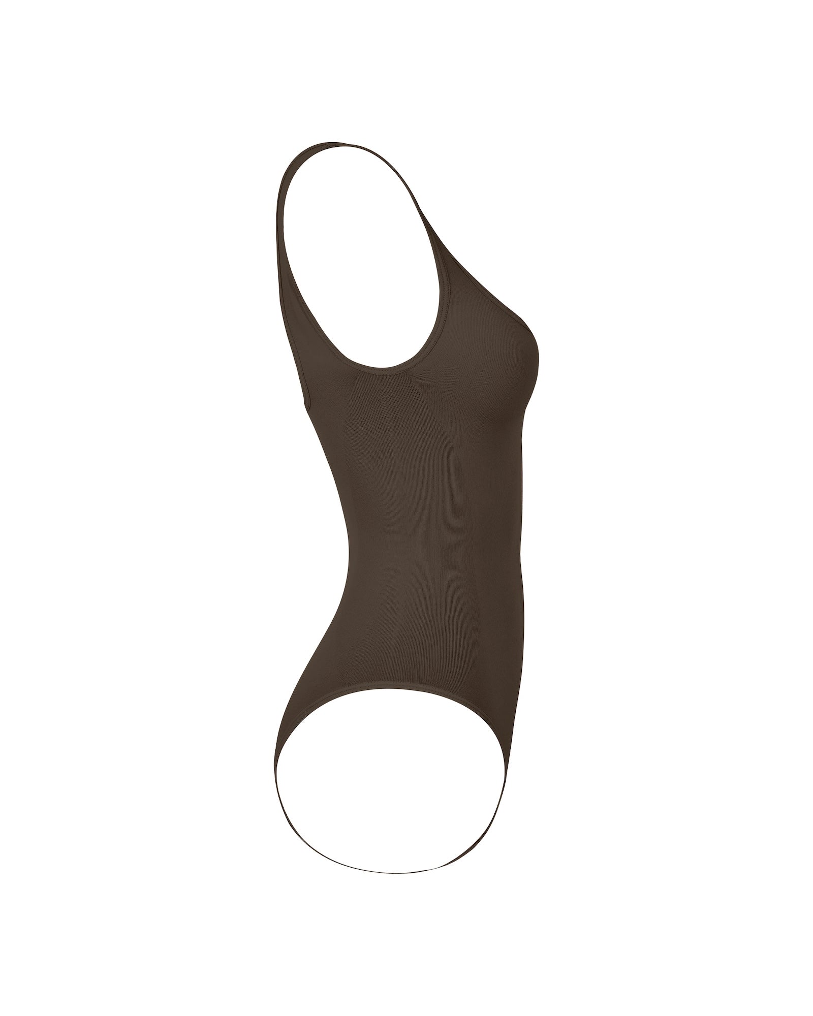 Brown swimsuit on a white background