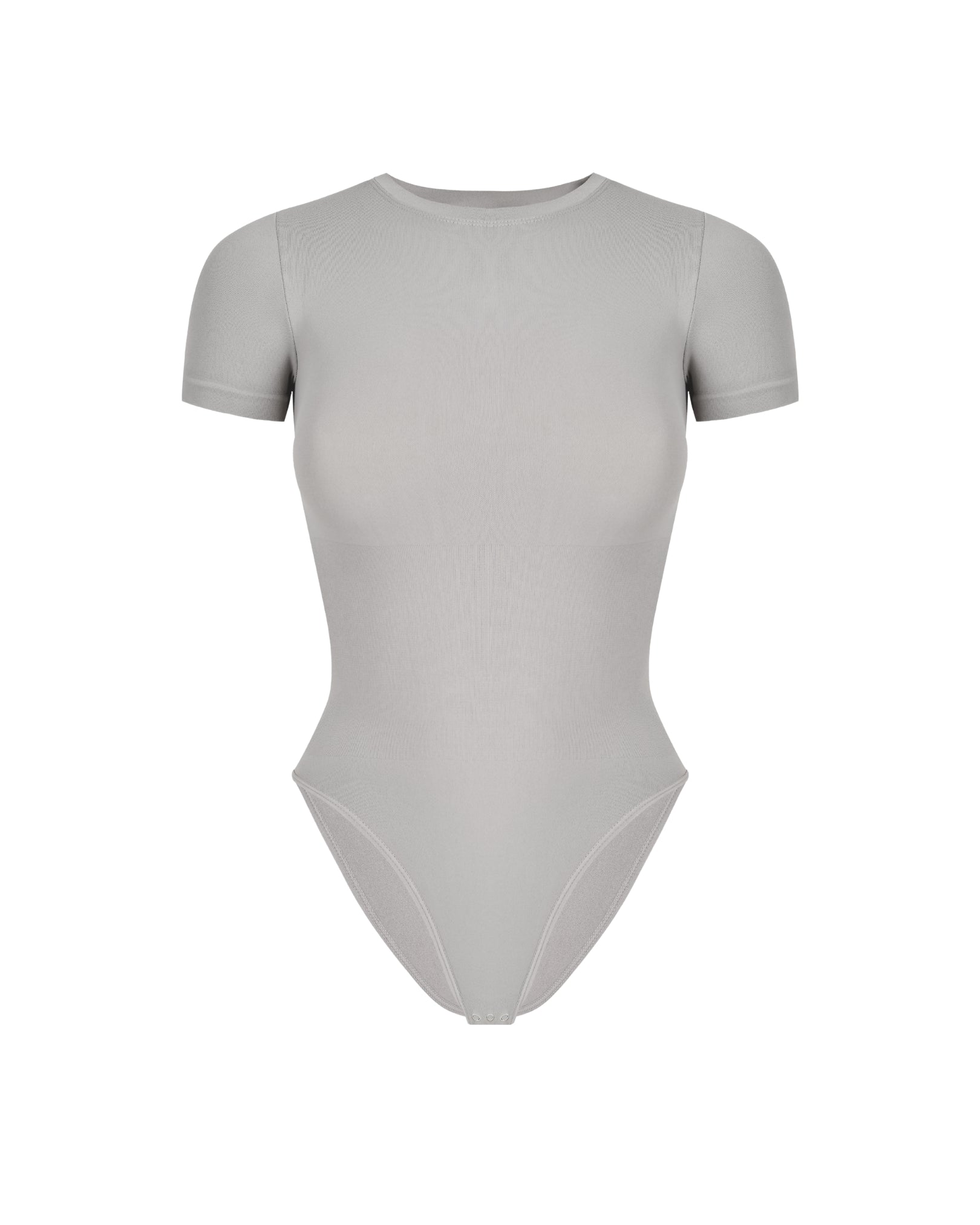 Front view of Stone Shortsleeve Shapewear Bodysuit