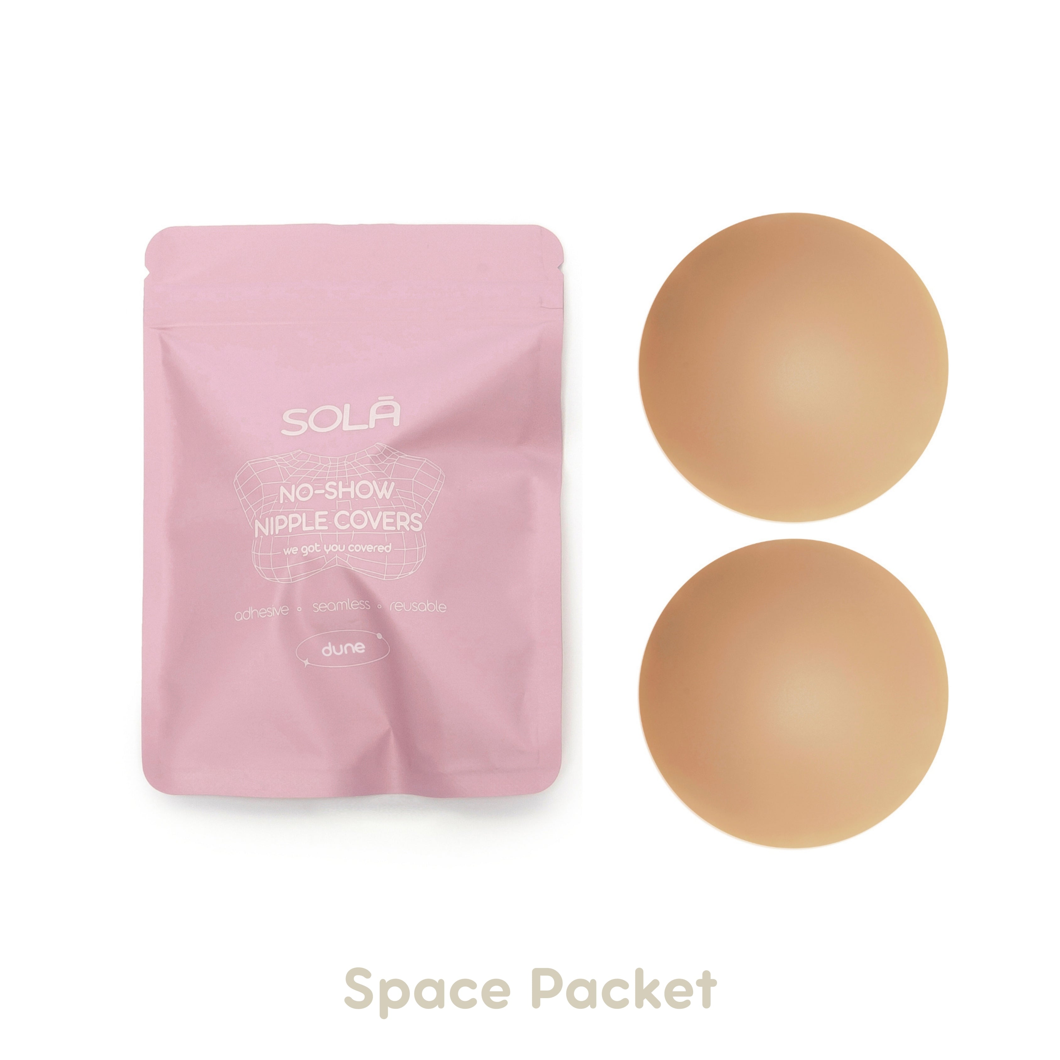 Dune nipple cover with space packet